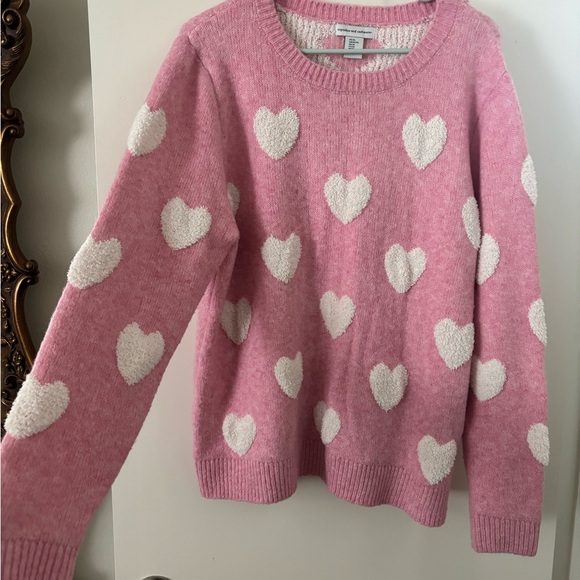 cupcakes & cashmere Pink Heart Sweater - Picture 3 of 3